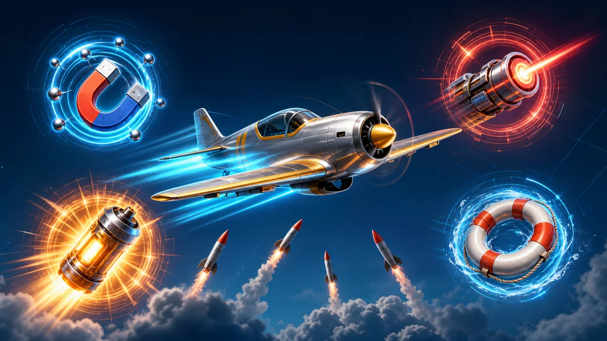 Aviamasters 2: uçuş sırasında güçlendiriciler ve roket engelleri